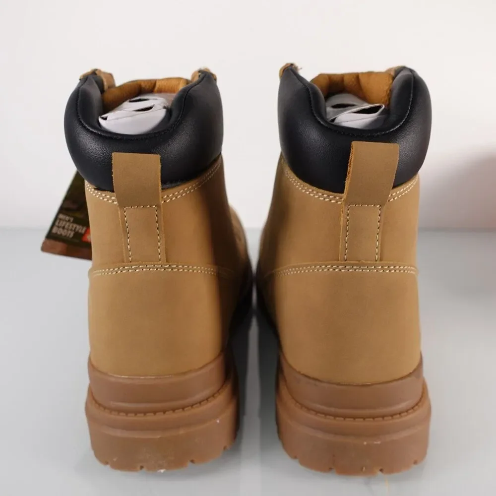Ozark Trail Mens Troy II Hiking Boots Rugged Outsole Foam Footbed Wheat Size 9